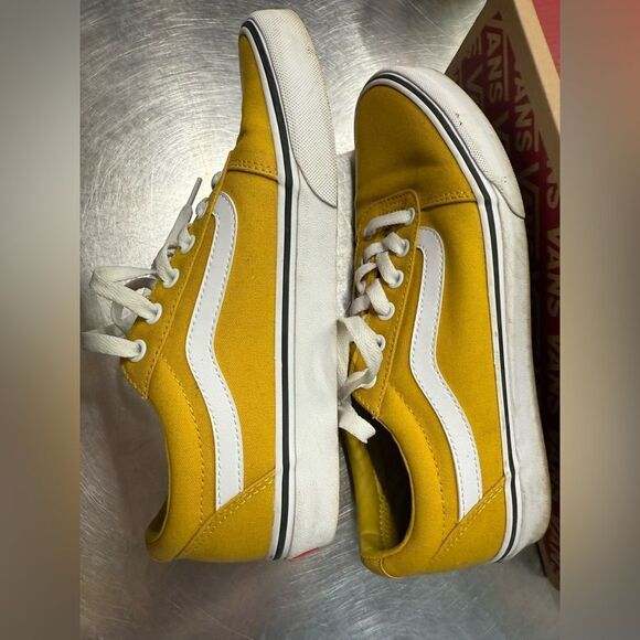 Vans Ward Yellow White Canvas Sneakers Women’s 9 – Worn Once! - Picture 7 of 17